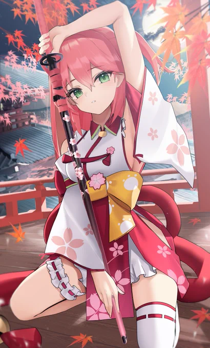 「巫女みこち。」 #miko_Art 