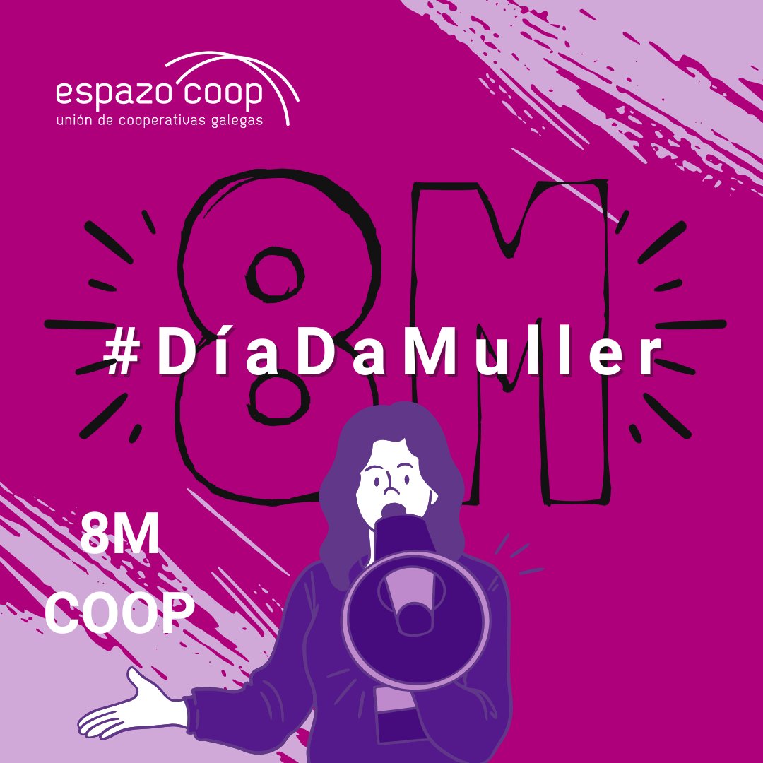 UnionEspazocoop's tweet image. As #cooperativas rompen os estereotipos de poder e son exemplo de #igualdade
No Día Internacional da #Muller EspazoCoop reivindica o modelo cooperativo como unha vía para que as mulleres acaden máis dereitos e igualdade.
#DíadaMuller #8M #8MCOOP #dereitosmuller #DerechosMujer