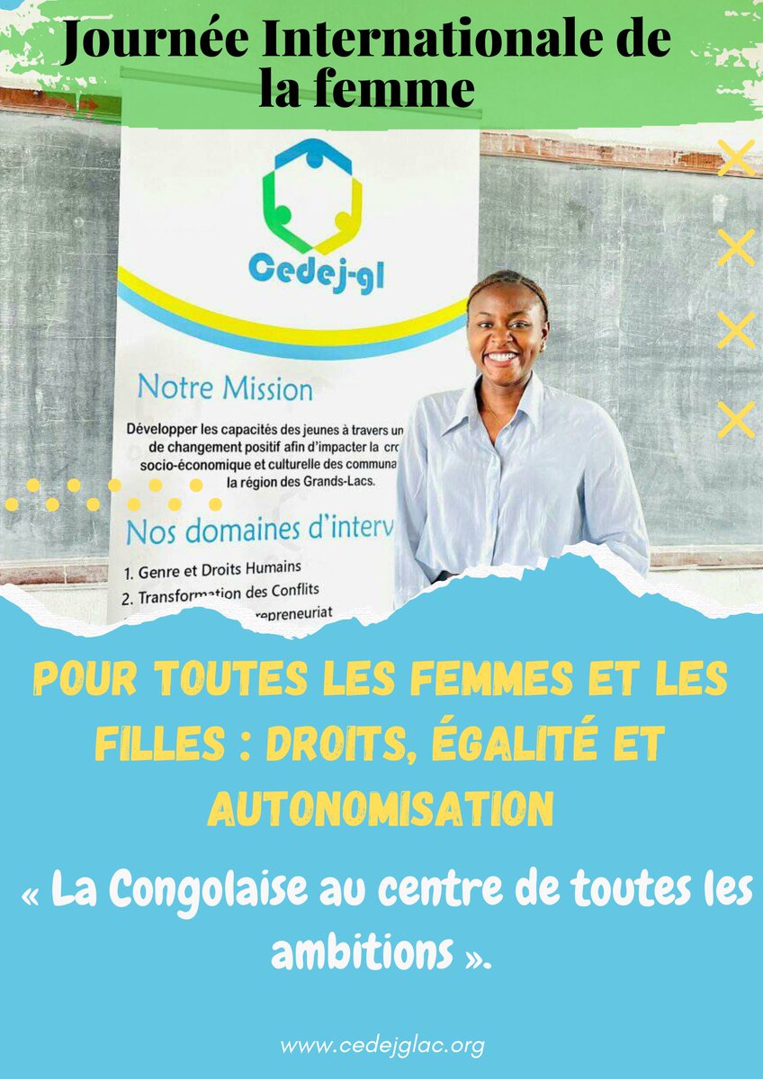 cedej_gl's tweet photo. La Congolaise, pilier du progrès ! Aujourd’hui, nous célébrons la force, la résilience et l’ambition des femmes congolaises qui transforment leur société. Ensemble, bâtissons un avenir où elles sont au cœur du développement !
#JIF2025 #femmeCongolaise #Égalité #LeadershipFéminin https://t.co/Atn9Uqm6gP