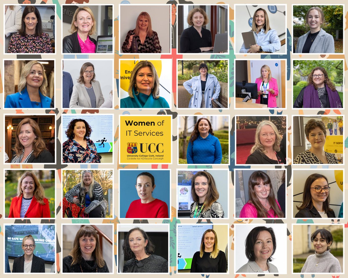 UCCITServices's tweet image. Celebrating the 29 amazing women working in the IT Services department @UCC from cyber security analysts to network engineers, each make a positive impact in UCC. Happy International Women’s Day to all women and those who make UCC exceptional 💪 #AccelerateAction #IWD2025