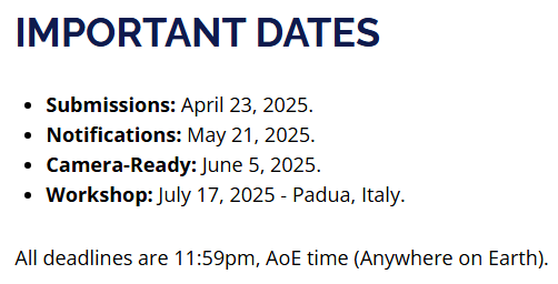 If you are interested on algorithmic bias in #search or #recsys, join us at the #BIAS workshop at #SIGIR2025 <a href="/SIGIRConf/">SIGIR 2025</a>

Submission deadline on April 23rd

biasinrecsys.github.io/sigir2025/