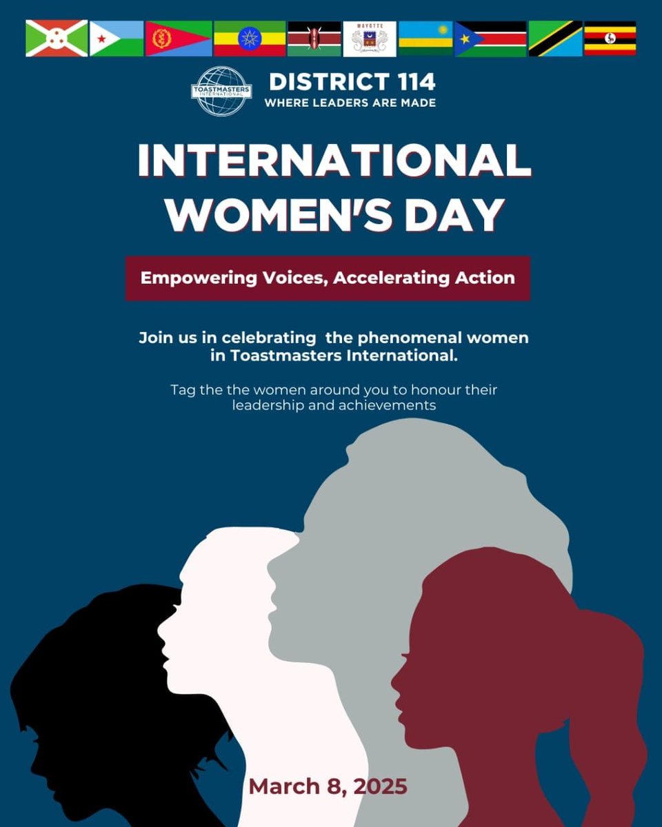 Happy International Women's Day, Toastmasters! 🎉✨

Today, we celebrate the voices of women who inspire, lead, and transform communities through the power of communication. 

#IWD #Toastmasters #EmpowerHerVoice