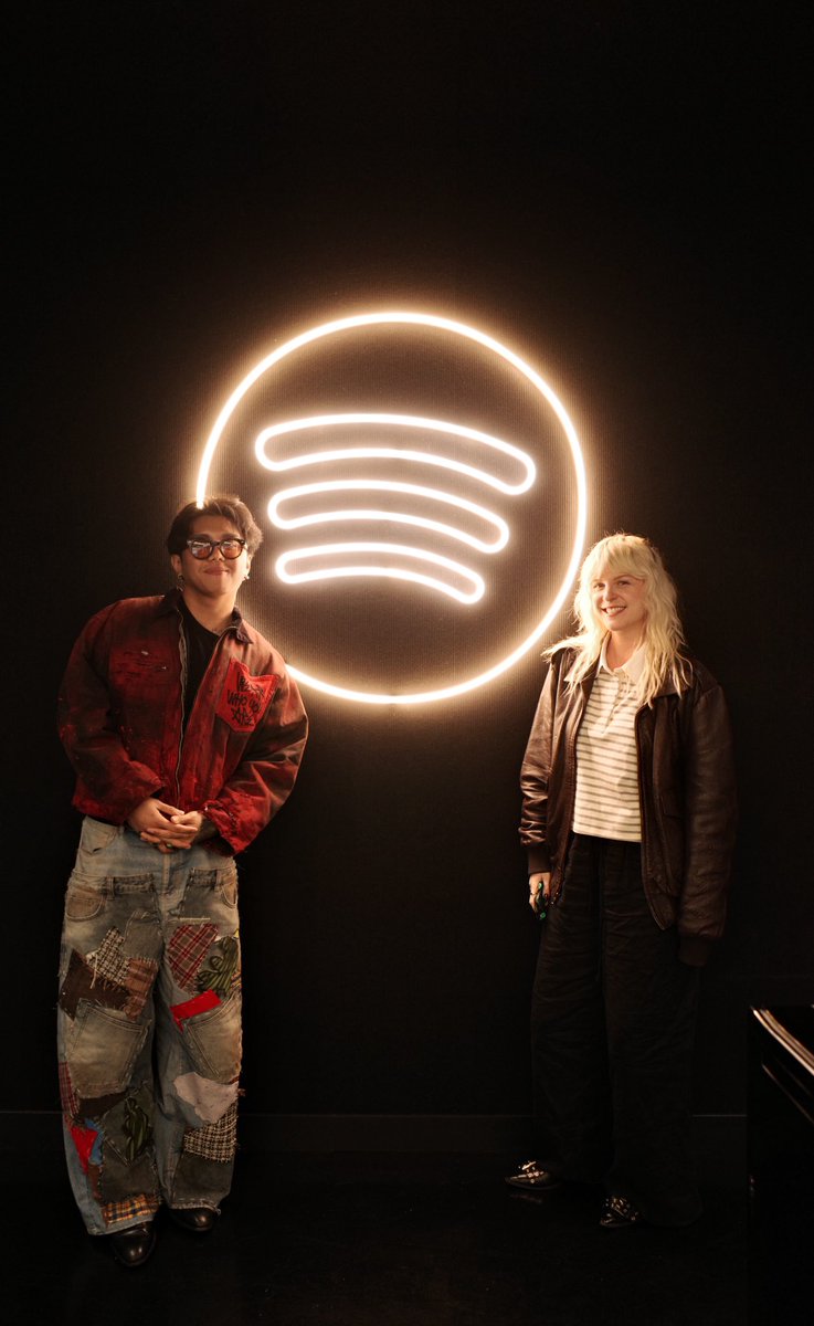 thank u for having me, <a href="/Spotify/">Spotify</a> LA 💚🙈