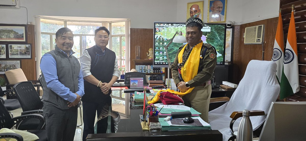 Jampa Tsering བྱམས་པ་ཚེ་རིང་། (@akshaykee007) on Twitter photo It was an honor to meet the Chief Secretary and DGP of Arunachal Pradesh along with our HMLA, Tawang, Shri Namgey Tsering ji.
<a href="/PemaKhanduBJP/">Pema Khandu པདྨ་མཁའ་འགྲོ་།</a> <a href="/chombaybjp/">Tseten Chombay</a> <a href="/NamgeyTsering3/">Namgey Tsering</a> <a href="/MyGovArunachal/">MyGov Arunachal Pradesh</a> <a href="/BJP4India/">BJP</a> <a href="/ANI/">ANI</a> <a href="/BBCPolitics/">BBC Politics</a> <a href="/ThungonSange/">Sange T Thungon (Modi Ka Parivar)</a> <a href="/narendramodi/">Narendra Modi</a> <a href="/AmitShah/">Amit Shah</a> <a href="/timesofindia/">The Times Of India</a> It was an honor to meet the Chief Secretary and DGP of Arunachal Pradesh along with our HMLA, Tawang, Shri Namgey Tsering ji.
<a href="/PemaKhanduBJP/">Pema Khandu པདྨ་མཁའ་འགྲོ་།</a> <a href="/chombaybjp/">Tseten Chombay</a> <a href="/NamgeyTsering3/">Namgey Tsering</a> <a href="/MyGovArunachal/">MyGov Arunachal Pradesh</a> <a href="/BJP4India/">BJP</a> <a href="/ANI/">ANI</a> <a href="/BBCPolitics/">BBC Politics</a> <a href="/ThungonSange/">Sange T Thungon (Modi Ka Parivar)</a> <a href="/narendramodi/">Narendra Modi</a> <a href="/AmitShah/">Amit Shah</a> <a href="/timesofindia/">The Times Of India</a>