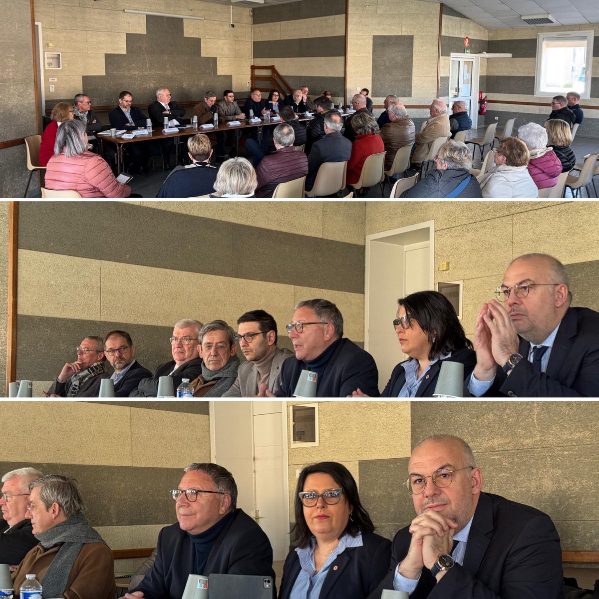 Présent à la réunion du canton Vitry - Champagne et Der à l’invitation de Brigitte Hans et Sébastien Mirgodin. L’occasion d’aborder les textes législatifs en cours d’examen (ABF, ZAN, mode de scrutin local…) mais aussi la question de la petite enfance, ou la sécurité routière…