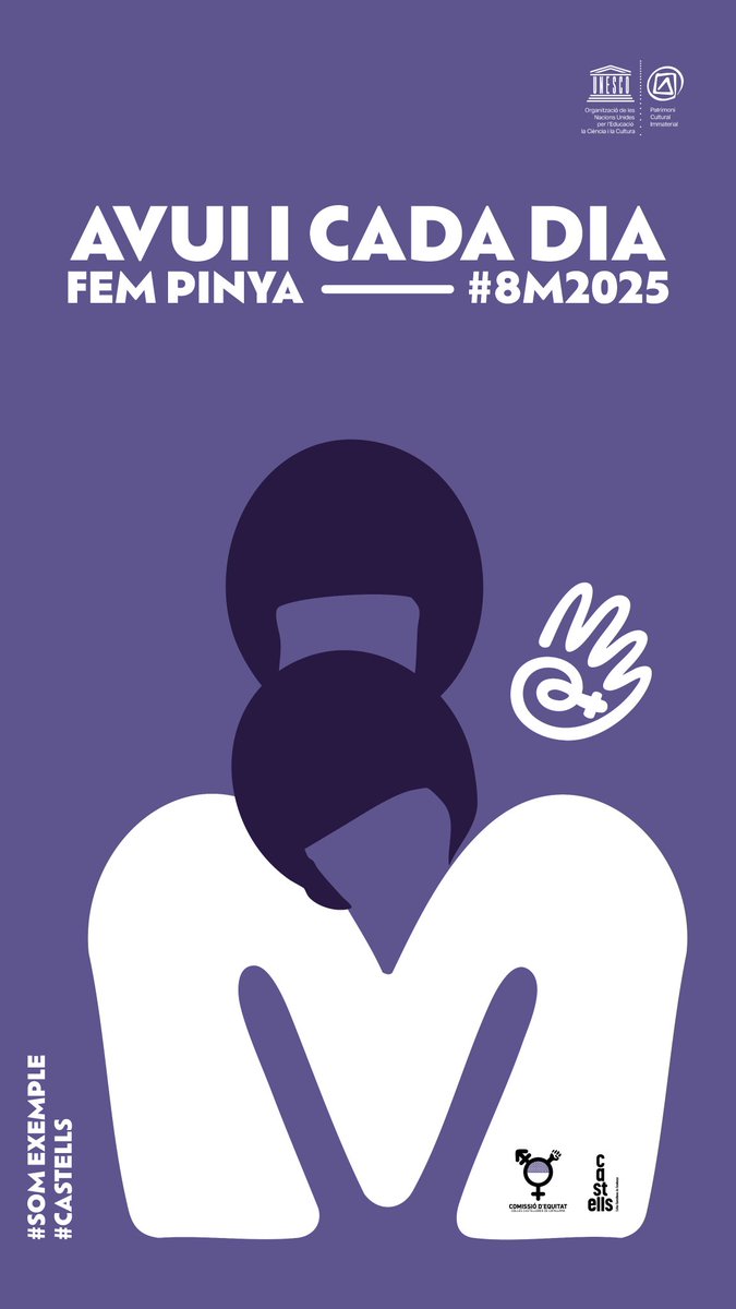#8M2025 #DiaInternacionaldelaDona #Fempinya #castells <a href="/CastellsCat/">Coordinadora de Colles Castelleres</a>