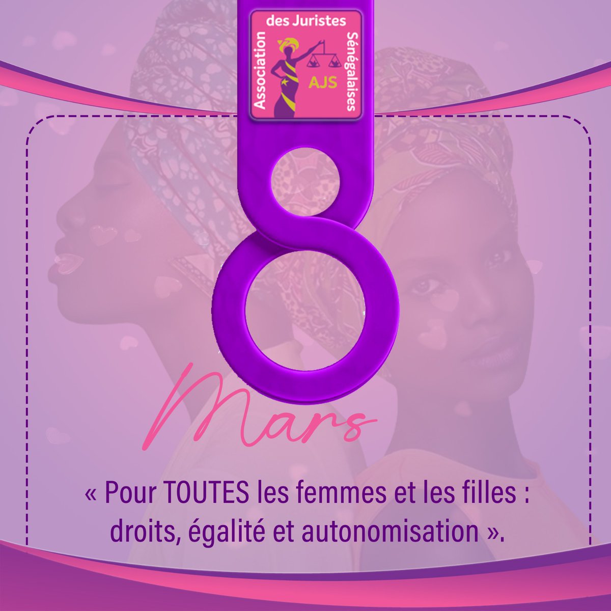 ajs_senegal's tweet image. Adoptée par les Nations Unies en 1977 pour être célébrée chaque année le 8 mars par la communauté internationale, la Journée Internationale des droits des femmes constitue une opportunité pour mettre en lumière les luttes féministes pour la justice et l’équité sociales.