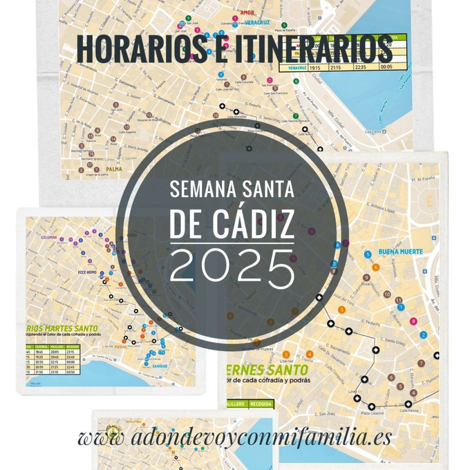 Programa de Itinerarios «A donde voy con mi Familia» Semana Santa Cádiz 2025
