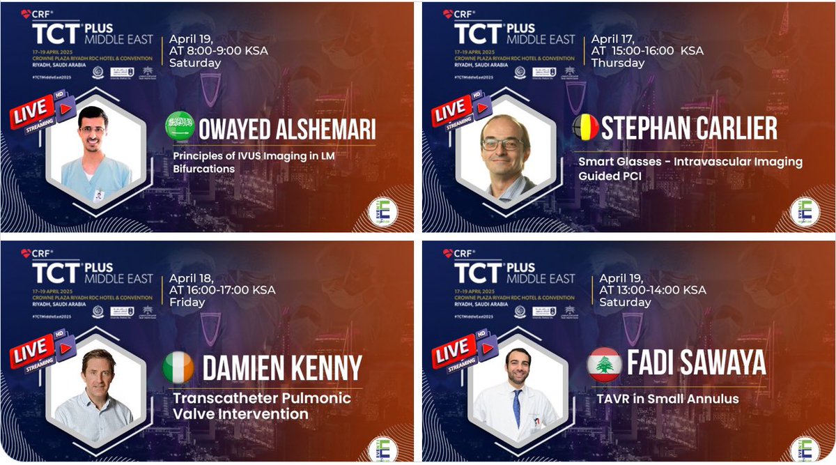 🇴🇲د.فهد الكندي (@falkindi404) on Twitter photo I’m excited about the upcoming <a href="/TCT_ME_/">TCTME+</a> in #riyadh ! Expect thrilling live transmissions, wet and dry lab workshops, live discussions from New York, and dedicated sessions for CS and mechanical support.
Don’t miss out—register now
#TCTMiddleeast2025 <a href="/crfheart/">Cardiovascular Research Foundation</a> <a href="/TCT_ME_/">TCTME+</a> I’m excited about the upcoming <a href="/TCT_ME_/">TCTME+</a> in #riyadh ! Expect thrilling live transmissions, wet and dry lab workshops, live discussions from New York, and dedicated sessions for CS and mechanical support.
Don’t miss out—register now
#TCTMiddleeast2025 <a href="/crfheart/">Cardiovascular Research Foundation</a> <a href="/TCT_ME_/">TCTME+</a>
