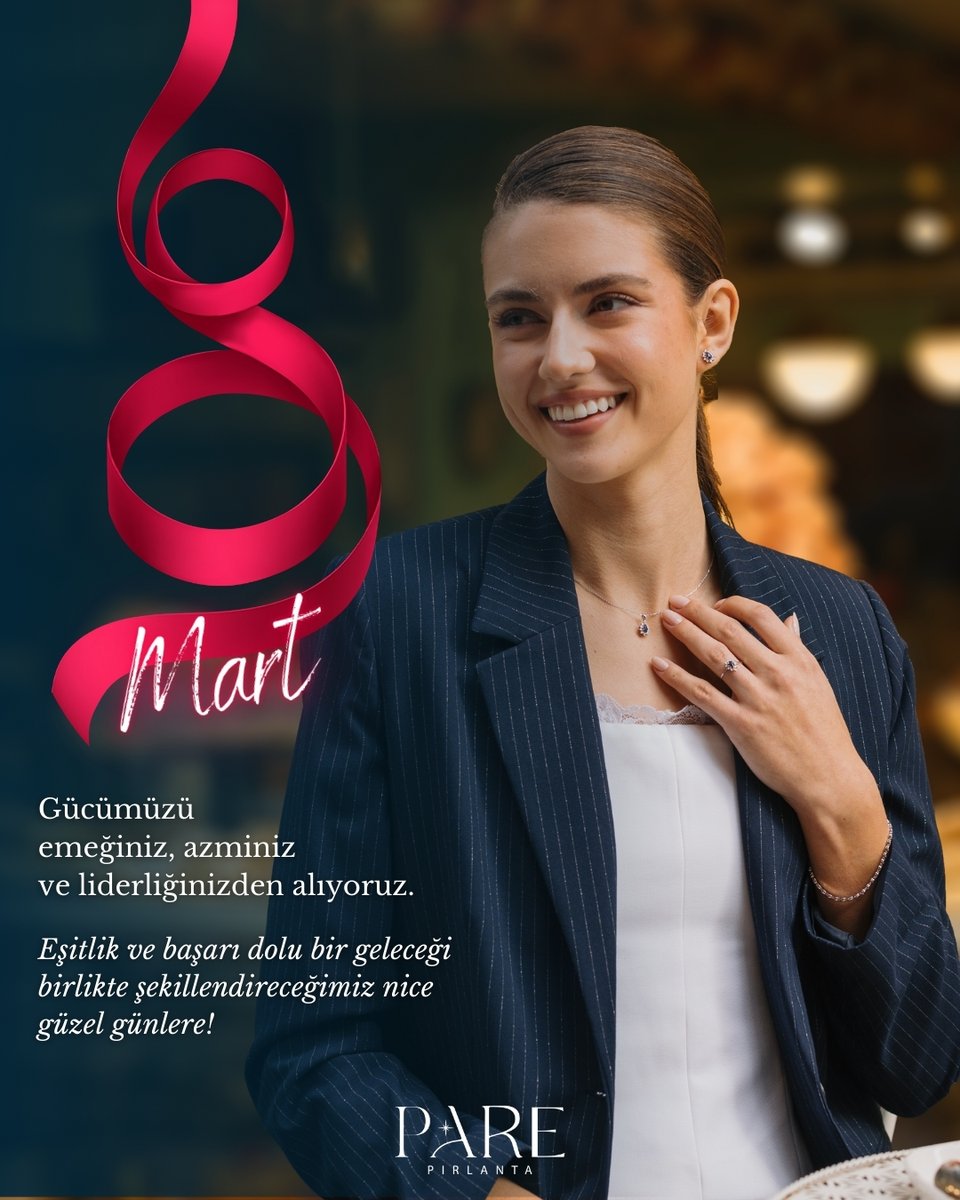 8 Mart Dünya Kadınlar Günü'nüz kutlu olsun!

#parepırlanta #kadınlargünü #8mart #benimgibizarif