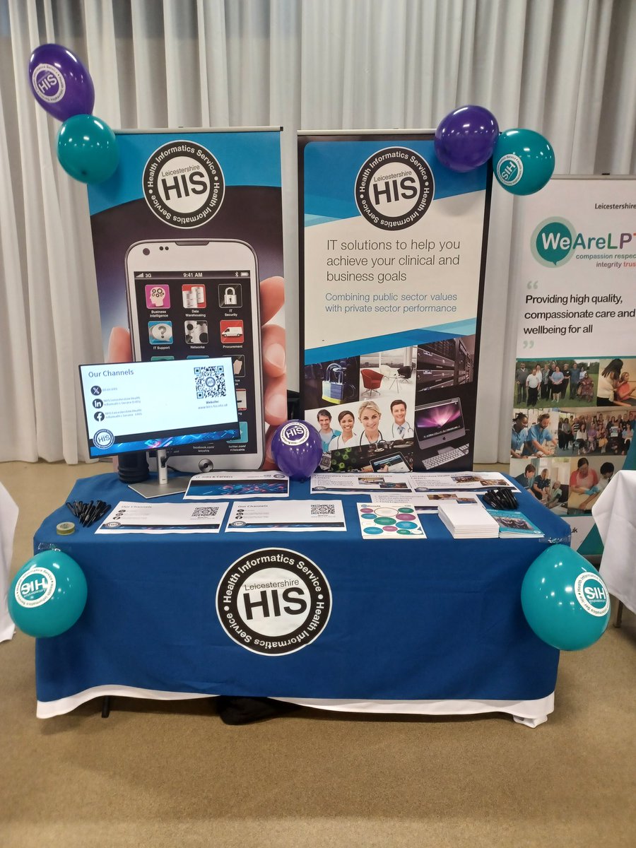 Great to be part of the Leicestershire Health Informatics Service (<a href="/LeicsHIS/">NHS Leicestershire Health Informatics Service</a>) team at the Health &amp; Care Careers and Jobs Event today at The Kube, Leicester Racecourse! Excited to connect with future professionals and share insights on careers in health informatics. #CareersDay