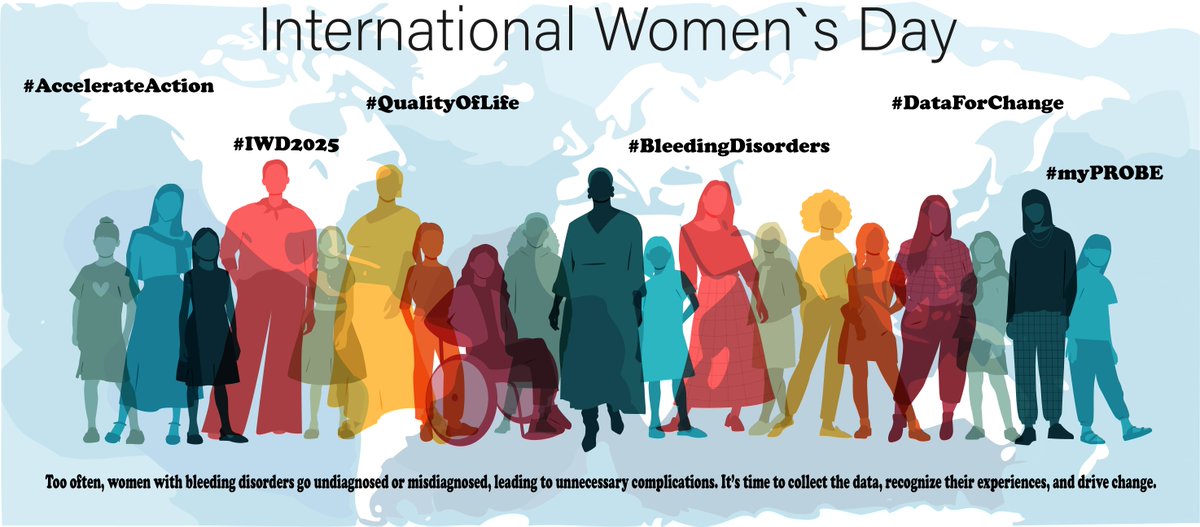WFH (@wfhemophilia) on Twitter photo ✨This #IWD2025, let’s unite to drive change! The PROBE Study is now adapted for women with bleeding disorders, helping to gather data, improve diagnosis, and advocate for better treatment. 📢 Participate: bit.ly/41urMt9 #WeBleedToo ✨This #IWD2025, let’s unite to drive change! The PROBE Study is now adapted for women with bleeding disorders, helping to gather data, improve diagnosis, and advocate for better treatment. 📢 Participate: bit.ly/41urMt9 #WeBleedToo