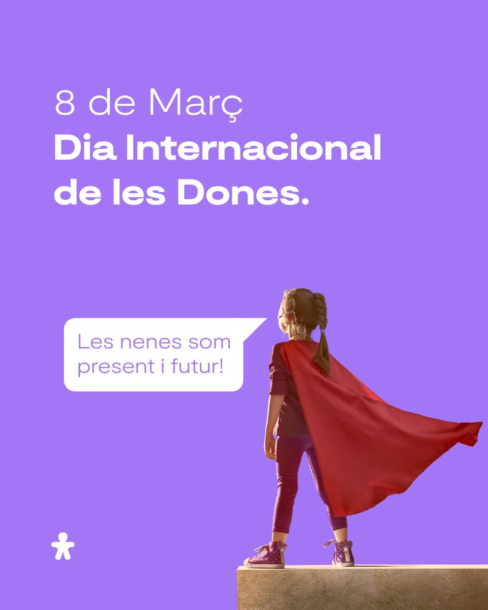 💜 Quan som nenes, ens diuen que hi ha coses "de nens" i coses "de nenes". Però nosaltres sabem que podem ser el que vulguem: astronautes, futbolistes, científiques, artistes... perquè els somnis no tenen gènere!
 
💜 Lluitem per un món on totes les nenes puguem ser lliures! #8M