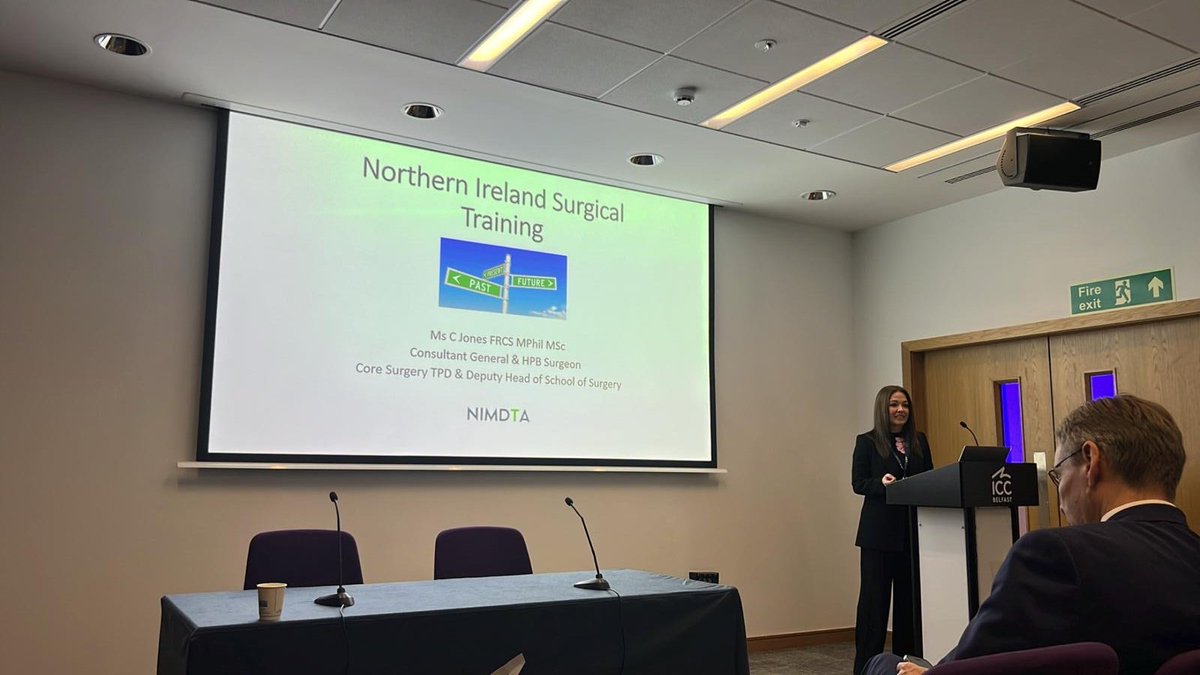 NI_ftss's tweet image. Fantastic talk by @Ms_C_Jones on Surgical Training in Northern Ireland @ASiTofficial Conference in Belfast!