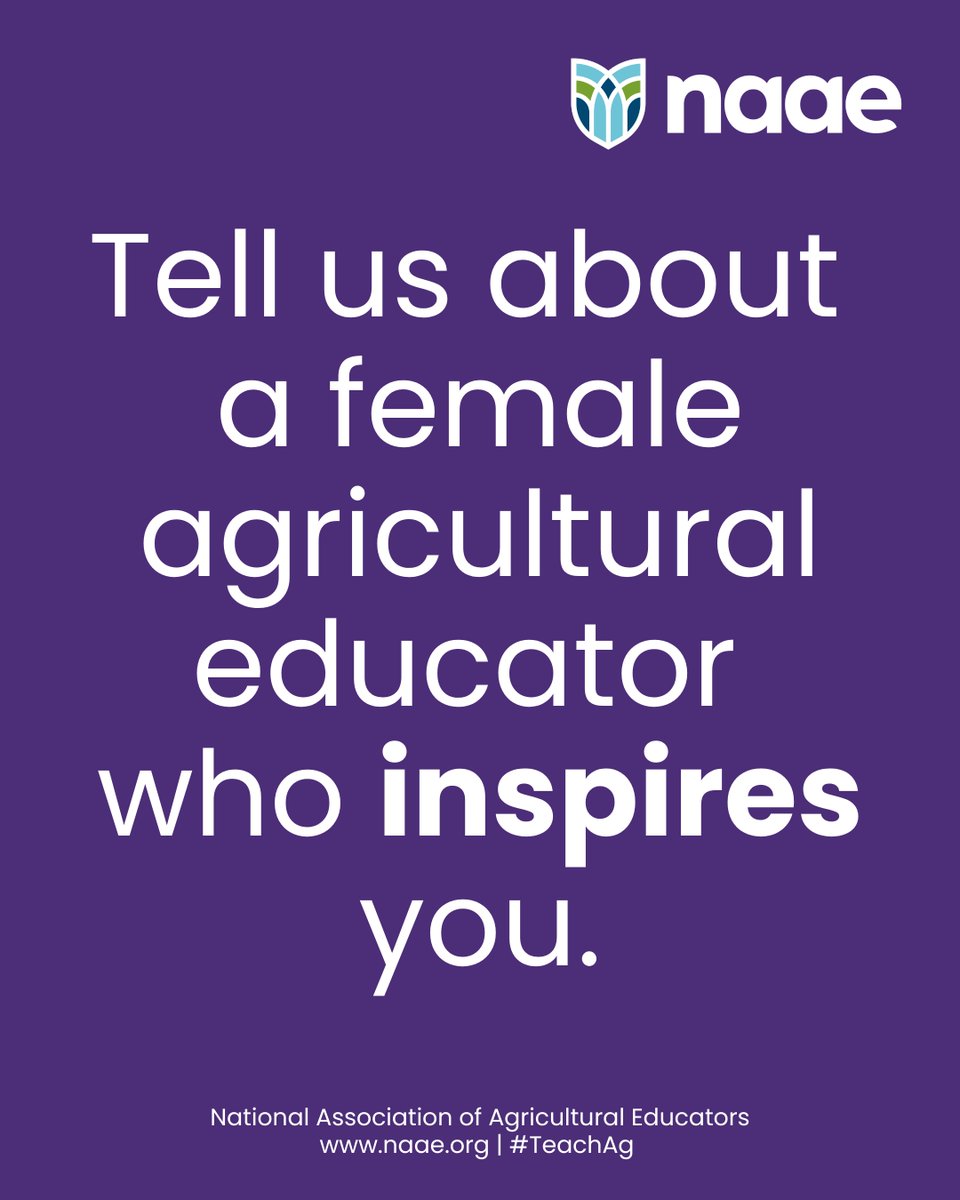 Happy #InternationalWomensDay from the National Association of Agricultural Educators. #TeachAg