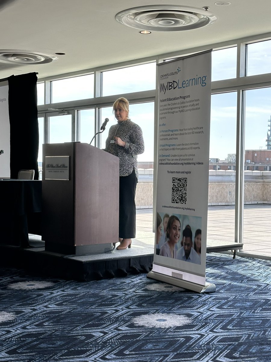Abby Rosenkoetter kicking off the @CrihnsColitisFn MyIBD Learning Patient/Caregiver event in St Louis! <a href="/WashUMedIBD/">WashU Medicine Inflammatory Bowel Disease Center</a> #wuibdcme25