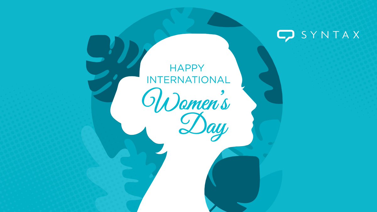 SyntaxStrategic's tweet image. Happy International Women's Day! #TeamSyntax celebrates the achievements of women around the world and is proud to be a part of a community that empowers them!
#IWD2025