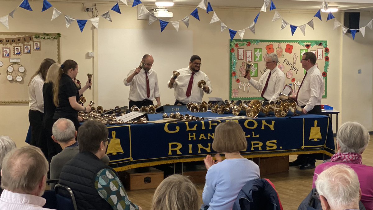 Absolutely brilliant lunchtime concert today with the Clifton Handbell Ringers. If you ever get the chance to hear them then go along! Superb musicianship, performance and sound. Plus fascinating on history of bell ringing in late C19th and early C20th heyday