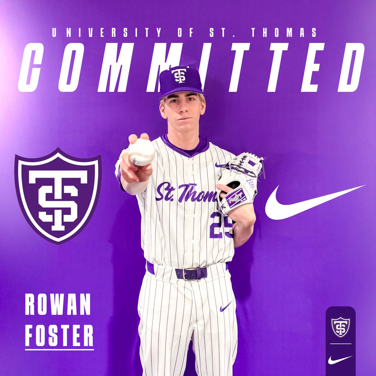 Rowan Foster (@rowan80711734) on Twitter photo I'm excited to commit to play baseball at the University of St. Thomas! Thank you to my family, friends, & teammates for all of your support. Thank you <a href="/BiggCoach/">Todd Olmstead</a> <a href="/DaveSanders52/">Dave Sanders</a> <a href="/BlakeBlasi/">Blake Blasi</a> <a href="/2026_316/">2026 Driving Force 316 National</a> & all the coaches for pushing me to get better on & off the field.
#RollToms I'm excited to commit to play baseball at the University of St. Thomas! Thank you to my family, friends, & teammates for all of your support. Thank you <a href="/BiggCoach/">Todd Olmstead</a> <a href="/DaveSanders52/">Dave Sanders</a> <a href="/BlakeBlasi/">Blake Blasi</a> <a href="/2026_316/">2026 Driving Force 316 National</a> & all the coaches for pushing me to get better on & off the field.
#RollToms