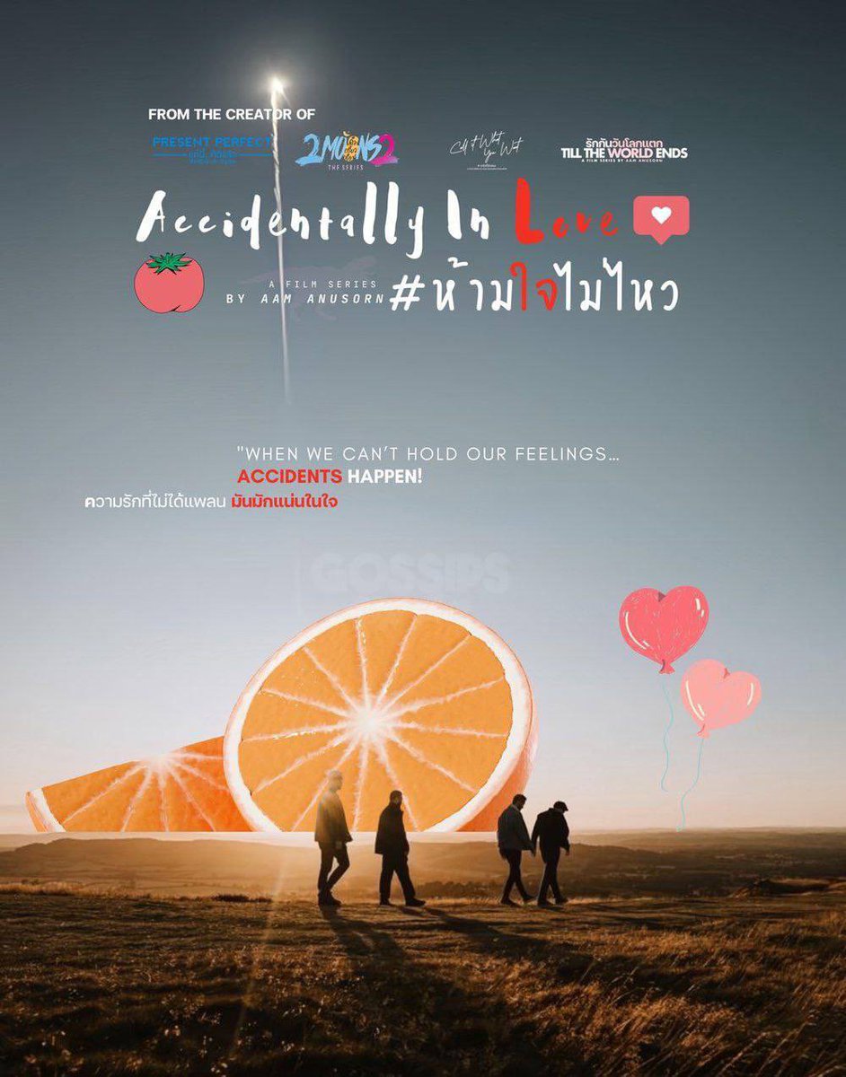 gossips_bl's tweet image. 📣 VEM AÍ! 

O diretor Aam Anusorn conhecido por suas obras BL como #PresentPerfect (Filme-2012), #2moons2 (2019), #CallItWhatYouWant (2021) e #TillTheWorldEnds (2022),  anunciou seu mais novo projeto: #AcidentallyinLove. 

🚧 Sem data de estreia e sinopse. #Blseries #LGBT #asia