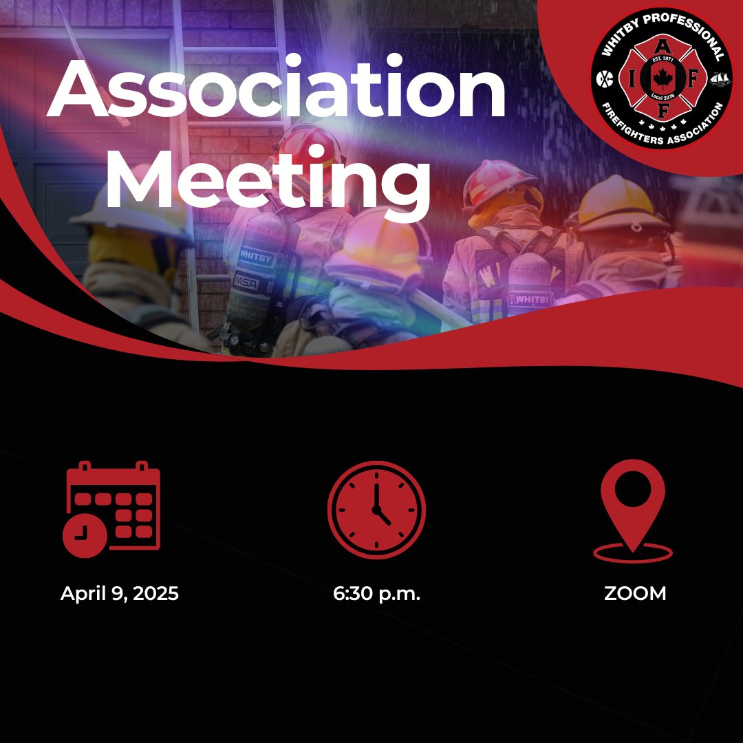 🚨 Attention Local 2036 Members! 🚨

Don't forget about our upcoming association meeting! 📅

🗓 Date: April 9, 2025
⏰ Time: 6:30 p.m.
💻 Location: On ZOOM (Link will be emailed on the day of the meeting)

We look forward to seeing you all there!
