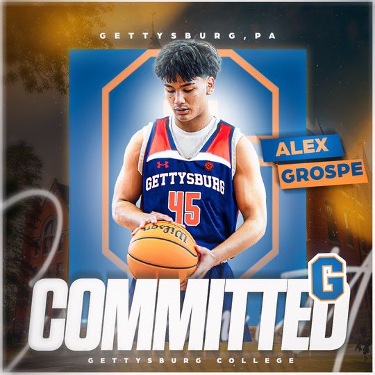 Beyond blessed and excited to announce that I’ll be continuing my academic and athletic journey at Gettysburg College.  Much love and thanks to those who believed in me, especially the Man up above!  Can’t wait to get to work with my Bullet Family! #PoundTheRock