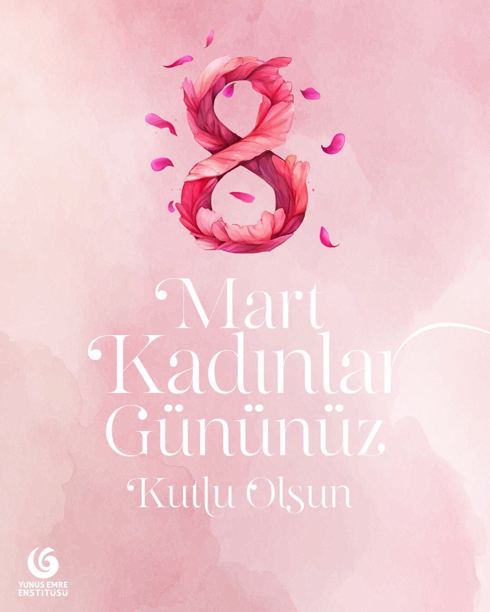 Hayatın her alanına değer katarak dünyayı sevgi ve umut dolu bir hâle getiren tüm kadınların 8 Mart Dünya Kadınlar Günü kutlu olsun! 💐