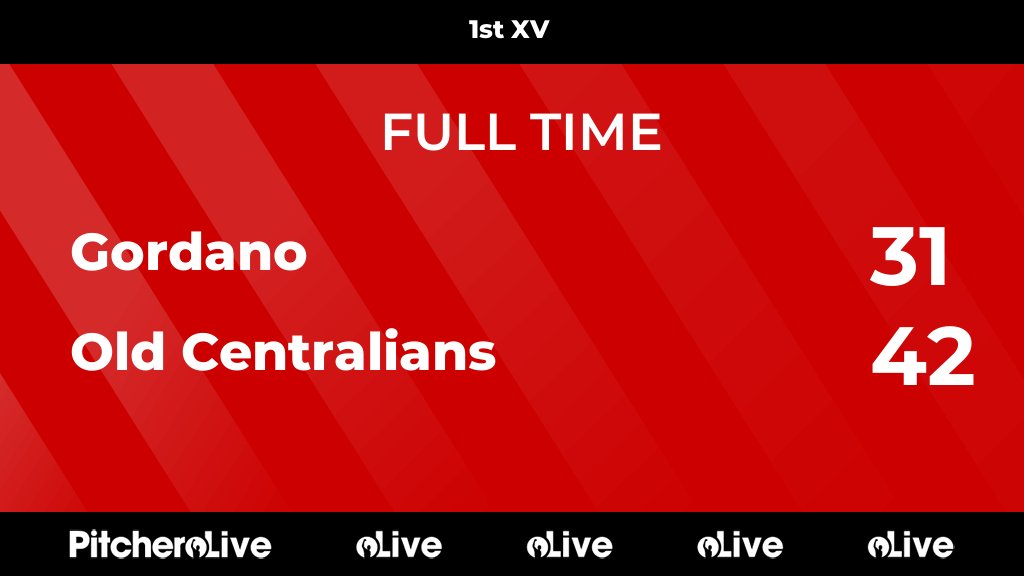 FULL TIME: Gordano 31 - 42 Old Centralians
#GOROLD #Pitchero
gordanorfc.co.uk/teams/2692/mat…