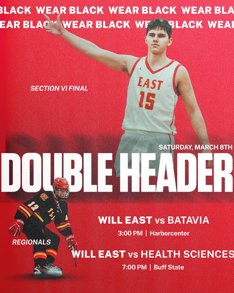 WEFlamesFB's tweet photo. DOUBLE HEADER‼️‼️

Come check out Flames Hockey at 3pm @ Harbor Center as they take on Victor for the Regional final🔥🏒

Then check out Flames Basketball at 7pm @ Buff State College as they take on Health Sciences for the Class AA2 Final🔥🏀
#LetsGoFlames🔥 https://t.co/pMIPHTDOWe