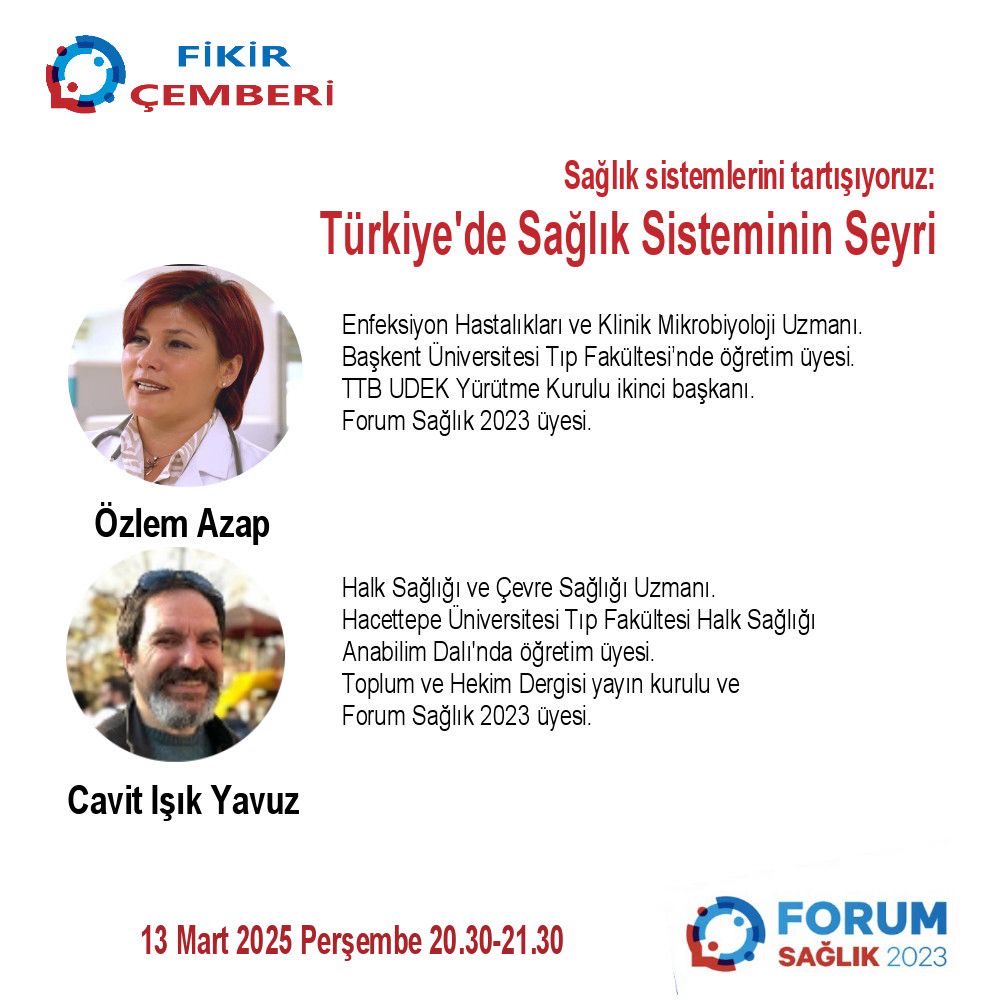 Forum Sağlık 2023 (@forumsaglik2023) on Twitter photo 🗨️
TÜRKİYE’DE
SAĞLIK SİSTEMİNİN SEYRİ
Forum öncesi çerçeve sunuyu izlemek için
youtube.com/watch?v=85t3Ry…
Soru ve katkılarınızla bekliyoruz:
🗓️ 13 Mart 2025 Perşembe
⏰ 20.30-21.30
Youtube ForumSaglik2023’ten canlı yayın
<a href="/ciyavuz/">Cavit Işık Yavuz</a> 🗨️
TÜRKİYE’DE
SAĞLIK SİSTEMİNİN SEYRİ
Forum öncesi çerçeve sunuyu izlemek için
youtube.com/watch?v=85t3Ry…
Soru ve katkılarınızla bekliyoruz:
🗓️ 13 Mart 2025 Perşembe
⏰ 20.30-21.30
Youtube ForumSaglik2023’ten canlı yayın
<a href="/ciyavuz/">Cavit Işık Yavuz</a>