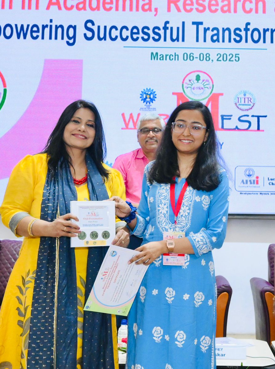 Divya singh_ lab (@divyasingh_lab) on Twitter photo Huge congratulations to <a href="/PaulP35263962/">Ankita Paul</a>π Ankita Paul for winning 1st prize in the Oral Presentation at CSIR-IITR's WARMEST 2025. What a special way to celebrate Womenβs Dayπ©βπ¬π₯Όπ¬ #Cheers #WomenInSTEM <a href="/CSIR_CDRI/">CSIR-CDRI</a> <a href="/cdriacademy/">CDRI-Academy and Research</a> <a href="/Divya213/">Divya Singh</a> <a href="/CSIR_IITR/">CSIR-IITR</a> Huge congratulations to <a href="/PaulP35263962/">Ankita Paul</a>π Ankita Paul for winning 1st prize in the Oral Presentation at CSIR-IITR's WARMEST 2025. What a special way to celebrate Womenβs Dayπ©βπ¬π₯Όπ¬ #Cheers #WomenInSTEM <a href="/CSIR_CDRI/">CSIR-CDRI</a> <a href="/cdriacademy/">CDRI-Academy and Research</a> <a href="/Divya213/">Divya Singh</a> <a href="/CSIR_IITR/">CSIR-IITR</a>