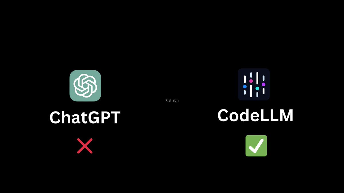 Rixhabh__'s tweet photo. Stop using ChatGPT for coding.

This AI assistant automatically picks the perfect LLM for your task inside VS Code—so you can code, debug, and ship faster than ever.

Here’s how it works: https://t.co/YkWmB1KGsC