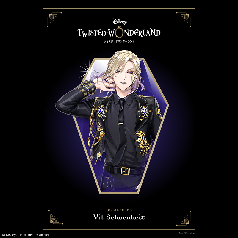 twst_jp's tweet photo. 【5周年ビジュアル】
プロモーション用に描き下ろされた5周年ビジュアルデザイン（ポムフィオーレ寮）を公開しました。 

#ツイステ #ディズニー #ツイステ5周年