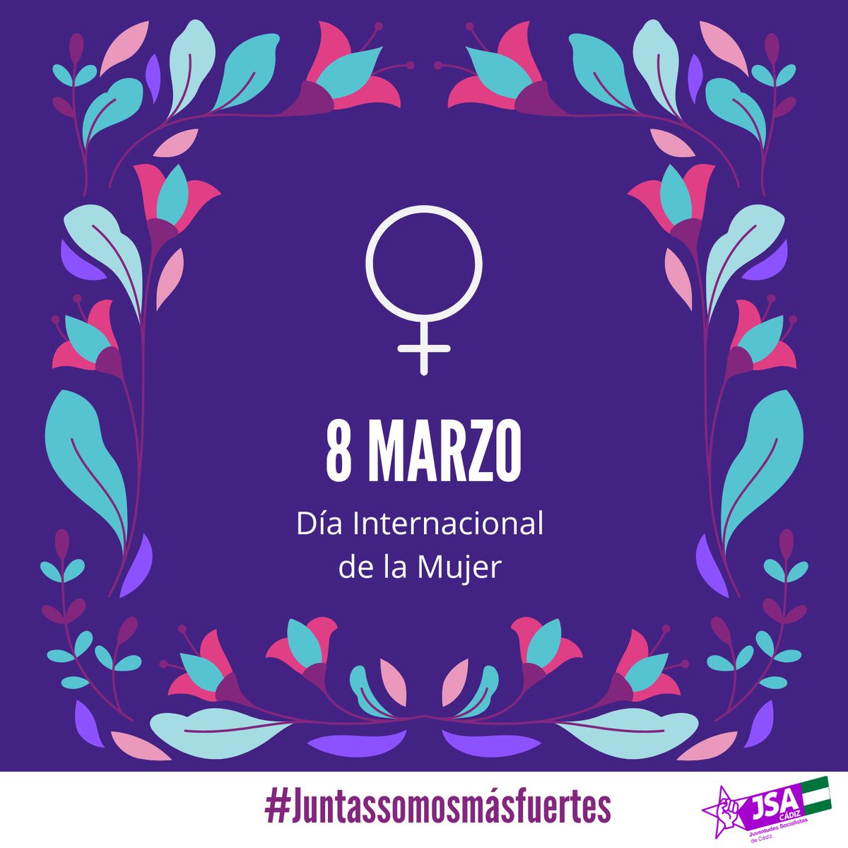 💜 ¡Hoy y siempre, trabajamos por el futuro de todas las mujeres!
#DíaInternacionalDeLaMujer #8M #Igualdad #JSA #LuchamosJuntas