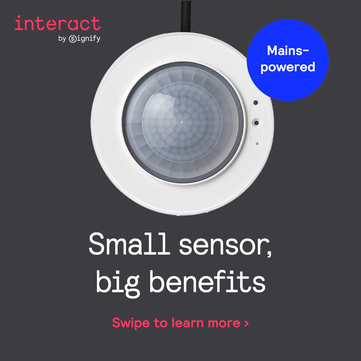 MartineMK's tweet image. Efficient. Durable. Versatile. The new Philips mains-powered motion and daylight sensor enhances any Interact connected lighting system with energy savings, low maintenance and reliable connectivity.

Ready to upgrade? Learn more 👉 lighting.philips.com/prof/lighting-…

#ConnectedLEDlighting