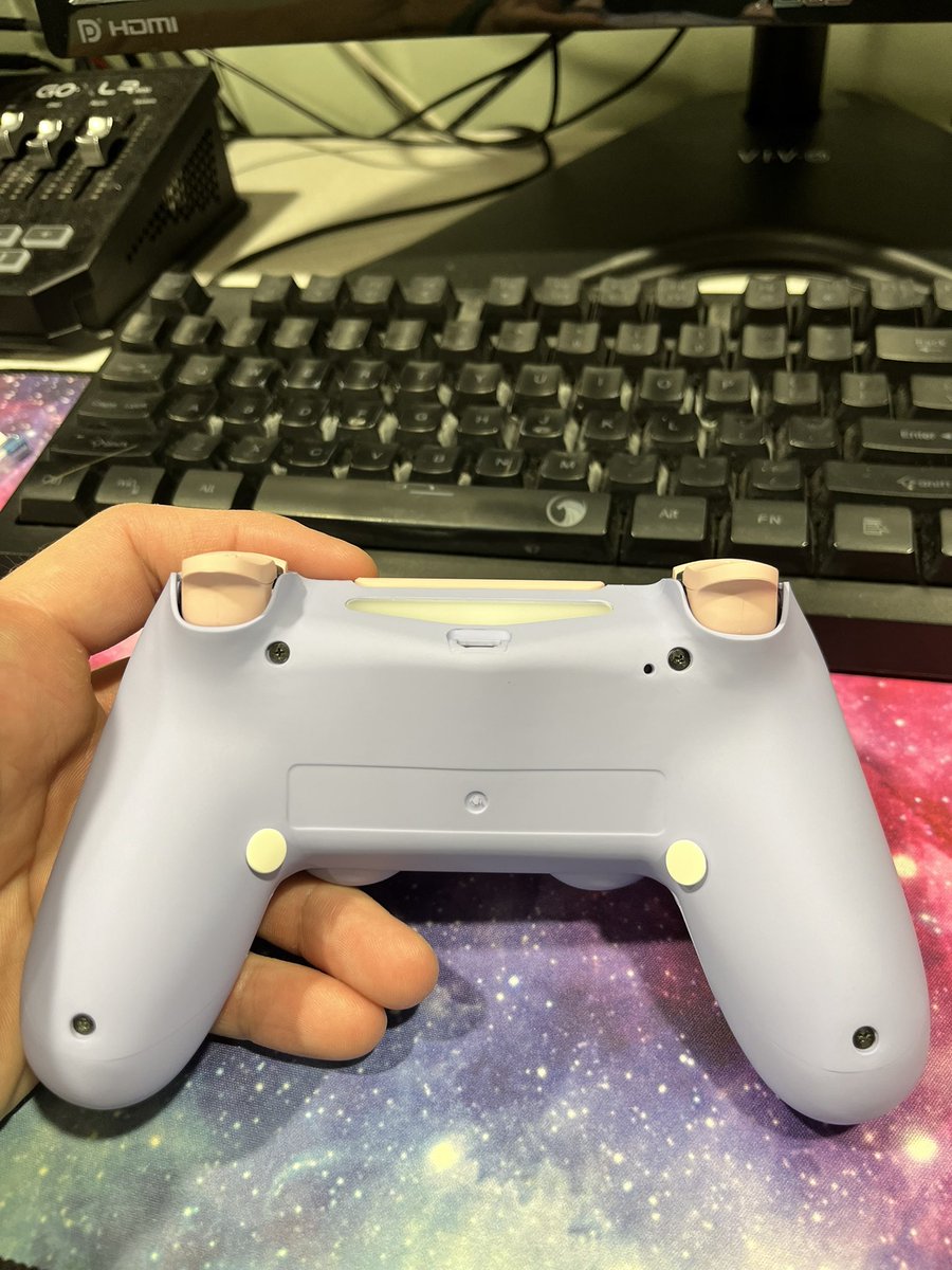 Also getting rid of this beauty. Mouse click triggers and bumpers. Hall effect Xbox thumb sticks. 2 rear buttons mapped left X right O and a touchpad button. DM if interested