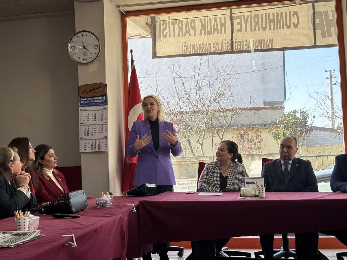 Babaocağımız Cumhuriyet Halk Partisi Marmaraereğlisi İlçe Başkanlığımızda Kadın Kollarımız ile bir araya geldik, 8 Mart’ın anlam ve önemine dair basın açıklamamızı gerçekleştirdik.

Kadınların eşit, adil ve güçlü bir gelecekte yer aldığı bir dünya için mücadelemiz sürecek! 💪❤️