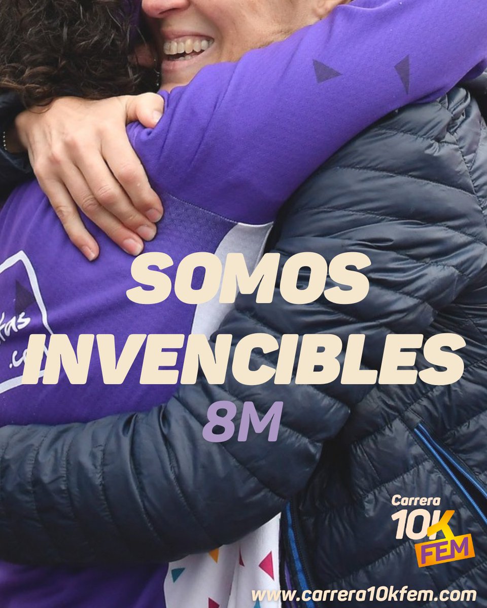 En cada paso, en EQUIPO, es más fácil.
Corremos por las que allanaron el camino, por las que vinieron, por las que corremos hoy y las que correrán mañana. 
Unidas llegamos lejos. 
Por las mujeres que luchamos, día a día, para llegar a la meta: la igualdad. 
Sois imparables.