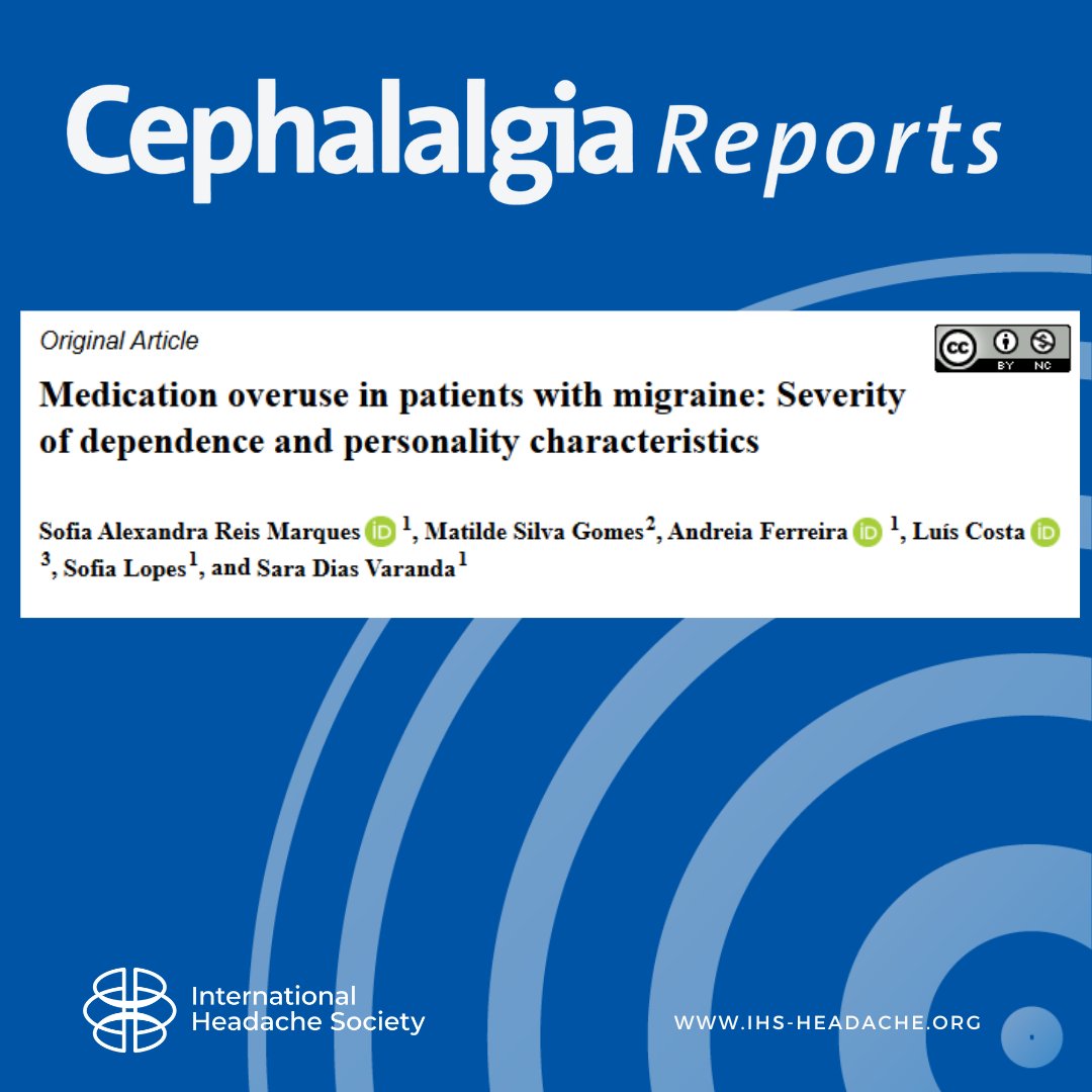 This study indicates that patients with MOH report a higher concurrence of psychopathological comorbidities. These can overburden people with migraine, which end up resorting to analgesic overuse, leading to poorer quality of life.

journals.sagepub.com/doi/10.1177/25…
#migraine #headache