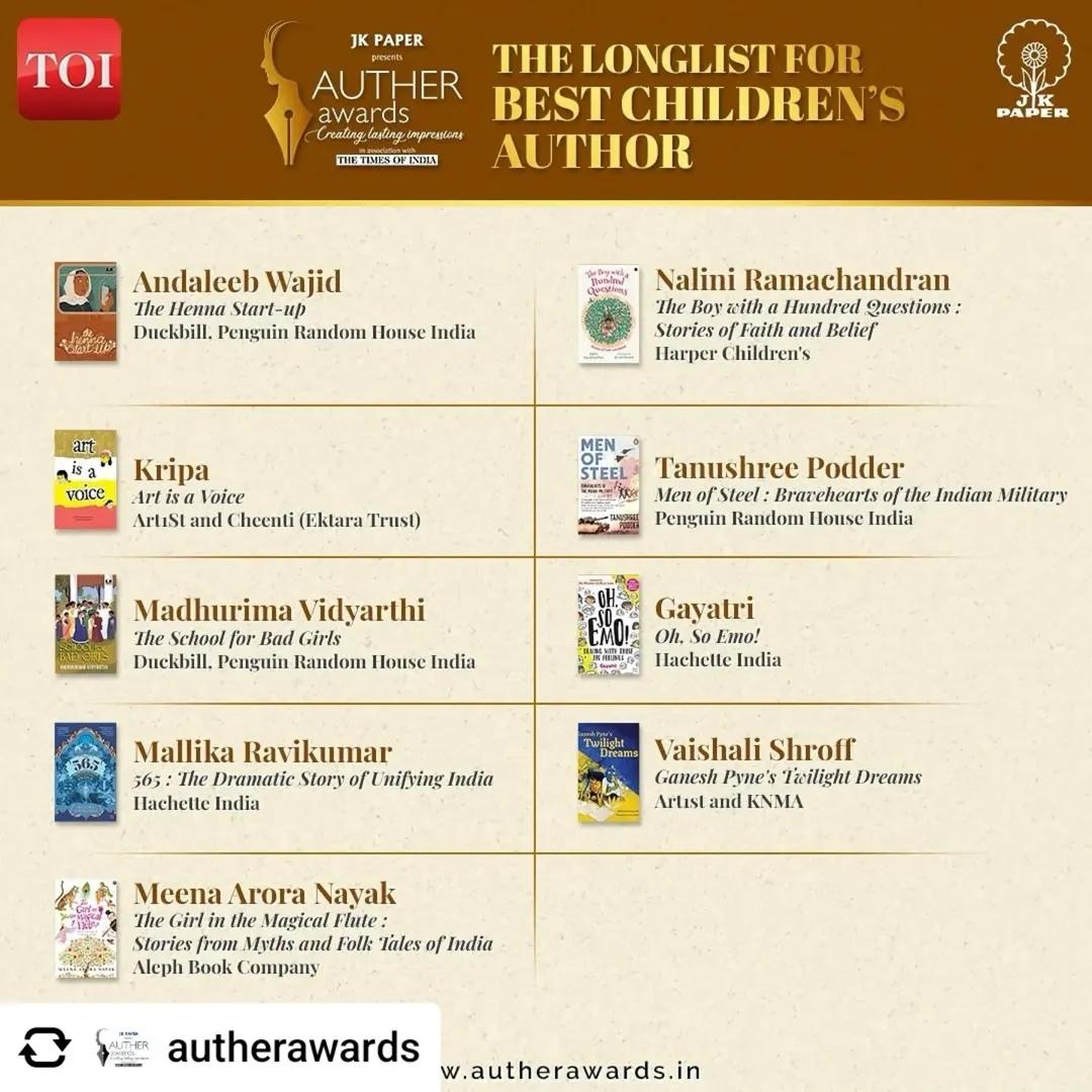 Can't get over the excitement.  Men of Steel makes it to the longlist.  Congratulations to all the nominees. Thank, @autherawards.