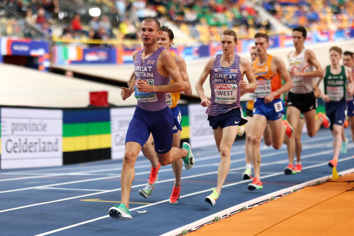 George Mills and James West both qualify for the 3000m final 🫡

Adam Fogg places 8th in the heats and will not progress.

#Apeldoorn2025