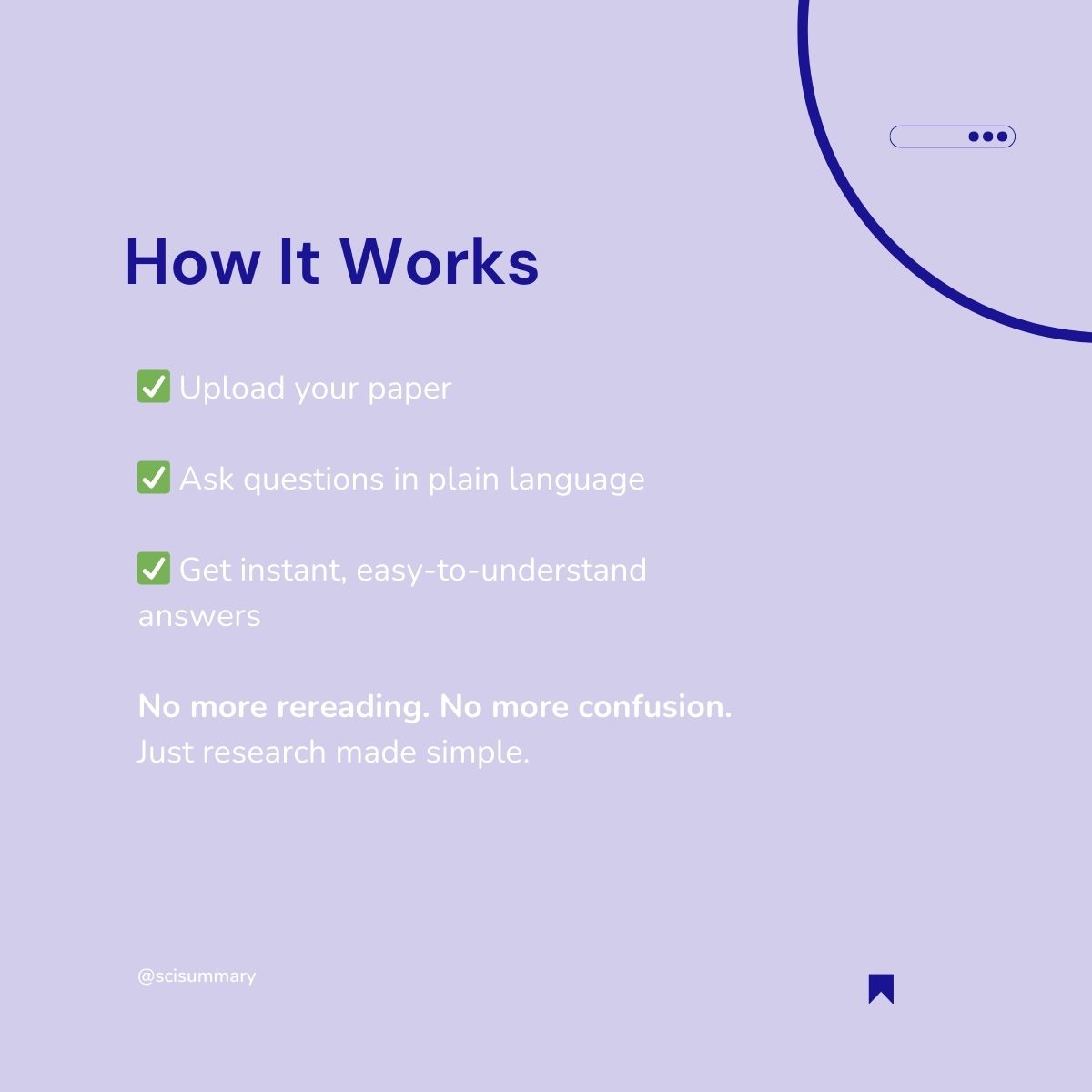 🧠 Dense academic language, endless jargon, and paragraphs that never seem to end—sometimes it feels like you need a translator just to get through one paper.

With SciSummary’s Chat Feature, you can literally ask your entire reading list questions—like “What’s the main argument