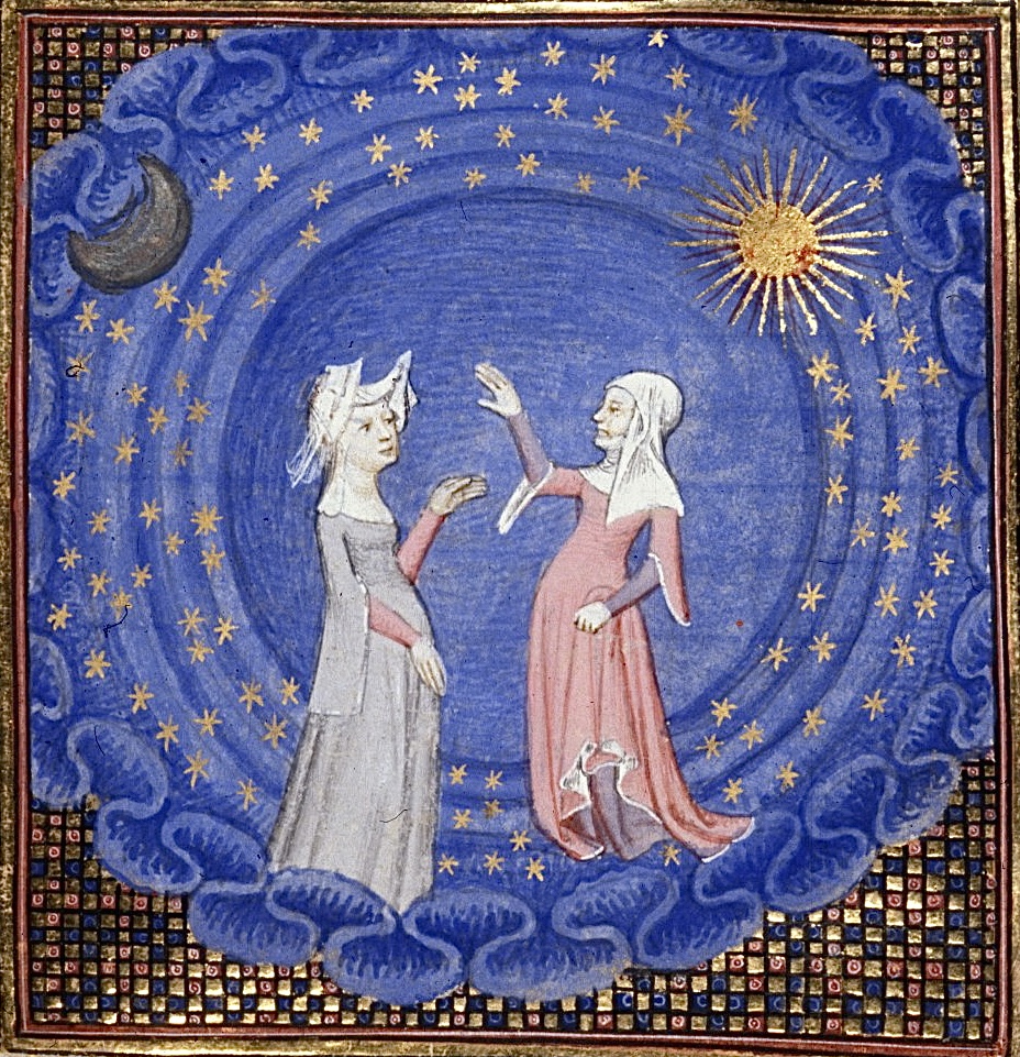 Ennius (@red_loeb) on Twitter photo Christine de Pizan and the Sibyl surrounded by sun, moon, and stars
#InternationalWomensDay
BL Harley 4431; Christine de Pizan, Various Works including Le chemin de long estude; c.1410-c.1414; France, Central (Paris); f.189v <a href="/BLMedieval/">Medieval Manuscripts</a> Christine de Pizan and the Sibyl surrounded by sun, moon, and stars
#InternationalWomensDay
BL Harley 4431; Christine de Pizan, Various Works including Le chemin de long estude; c.1410-c.1414; France, Central (Paris); f.189v <a href="/BLMedieval/">Medieval Manuscripts</a>