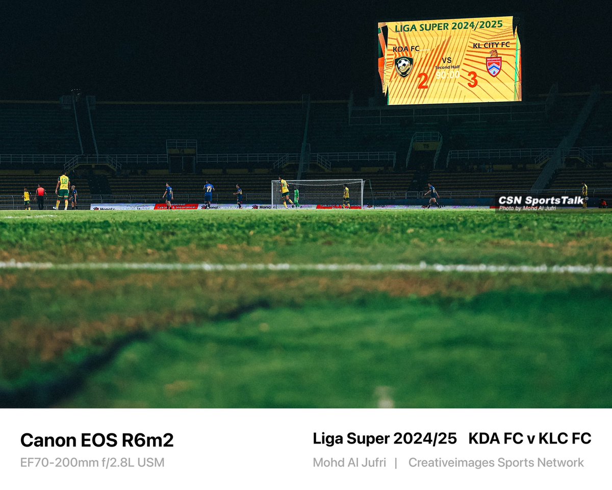 aljfri_'s tweet image. Nasib semalam terdetik hati nk bwk dua body camera

Liga Super 2024/25 : KDA FC x KL City FC

#LigaSuper #KDAFC #Canonmalaysia
