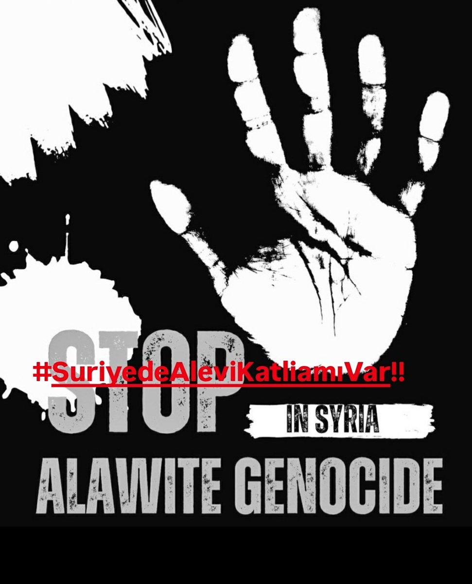 Sessizlik, zulmün en sadık ortağıdır....

Suriye’de başta Aleviler olmak üzere azınlıklara yönelik soykırım yapılıyor...

SUSAN ORTAKTIR‼️
#SuriyedeAleviKatliamıVar