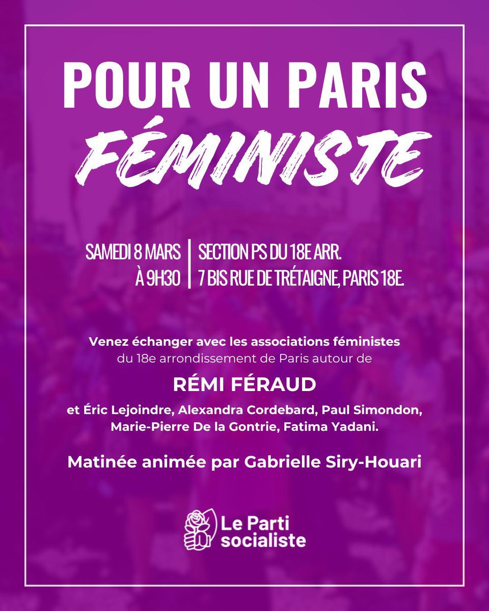 christophe_joie's tweet image. Quelle belle matinée !!
Merci à l'association ADSF et à Gabriela Belaid pour leurs actions concrètes .
Merci à nos élu.e.s présent.e.s pour parler des politiques de la ville de Paris afin que que Paris soit une ville féministe et toujours plus inclusive.