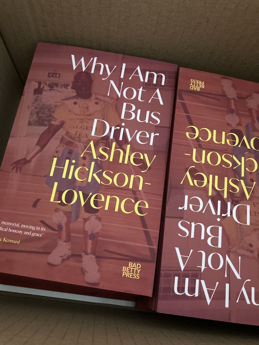 Ashley Hickson-Lovence (@ahicksonlovence) on Twitter photo Books have been printed and they look the business. Pre-order my debut poetry collection WHY I AM NOT A BUS DRIVER from <a href="/badbettypress/">Bad Betty Press</a> here: badbettypress.com/product/why-i-… Books have been printed and they look the business. Pre-order my debut poetry collection WHY I AM NOT A BUS DRIVER from <a href="/badbettypress/">Bad Betty Press</a> here: badbettypress.com/product/why-i-…