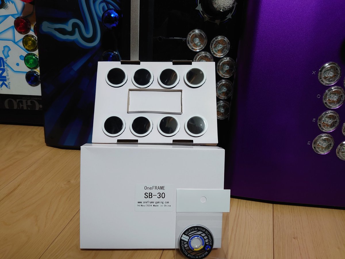 OneFRAME #アケコン 今話題のOneFRAMEボタンを買ってみた😸 基本的な