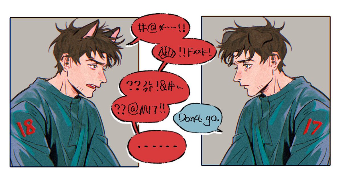 The two of them are like this. 
（I made it up.）
#Mickey17
#Mickey18