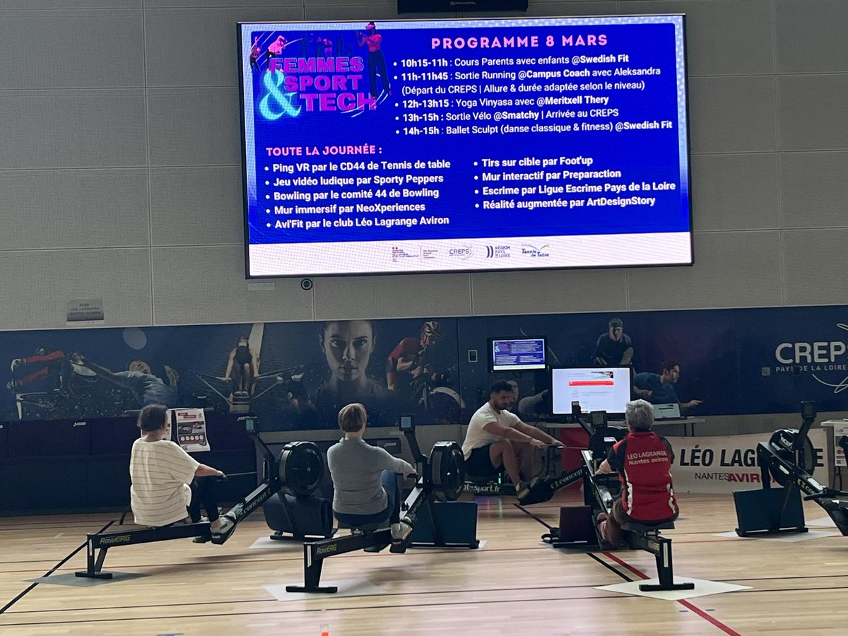 WEISSPauline1's tweet image. #8mars #journeedroitsdesfemmes 
🏓⚽️🤺🚣‍♂️Les ateliers d’initiation à la pratique sportive battent leur plein au @creps_pdl tout au long de la journée  

👏 et 🙏 Merci aux ligues de la Region @paysdelaloire, comités départementaux 44 et et aux différents acteurs présents !
